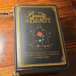 NWOT Kate Spade Black and Gold Beauty and the Beast Crossbody Bag